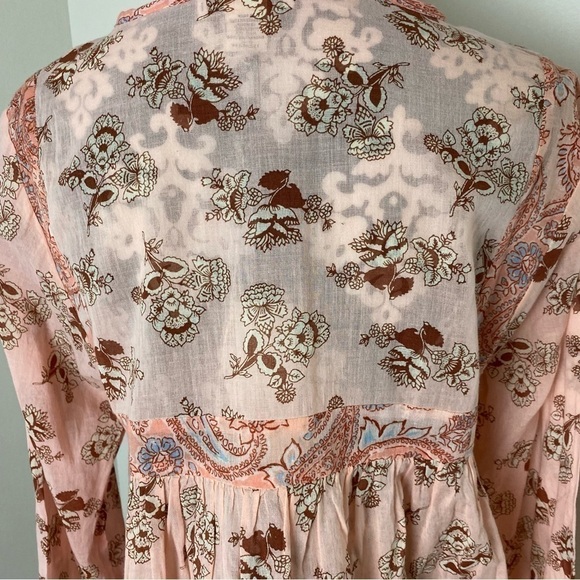 Rachel Zoe NWT Bohemian Floral & Paisley Print Top - Picture 8 of 13